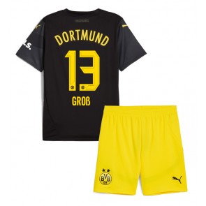 Borussia Dortmund Pascal Gross #13 Dětské Venkovní dres komplet 2024-25 Krátký Rukáv (+ trenýrky)